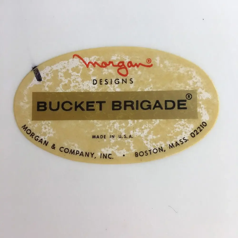 Morgan & Company Designs Bucket Brigade Tall Ice Bucket Vintage MCM U.S.A.